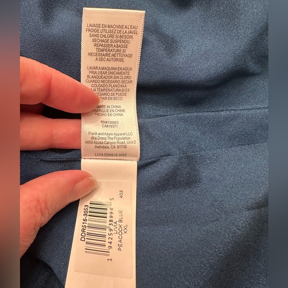 Dress the Population Livia Dress - Peacock Blue - Picture 10 of 11